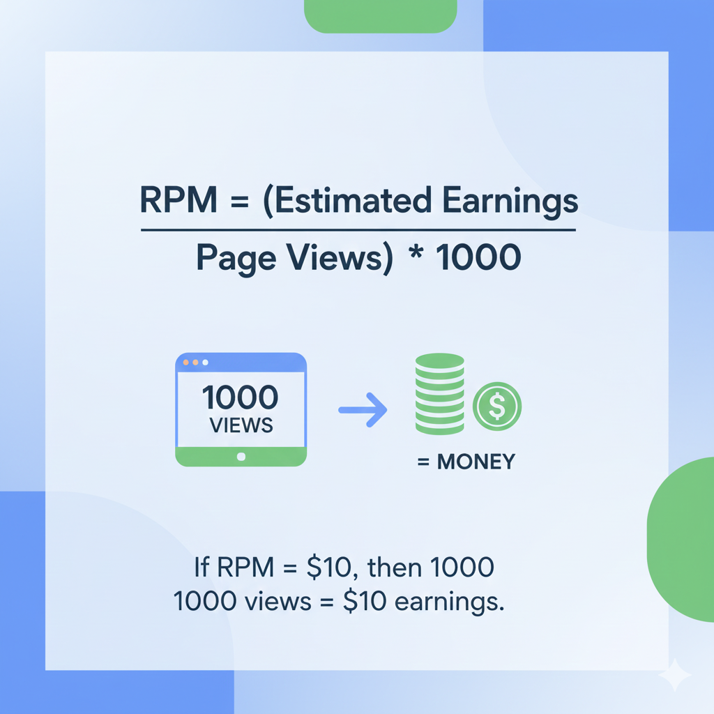 AdSense इनकम कैलकुलेटर का सूत्र