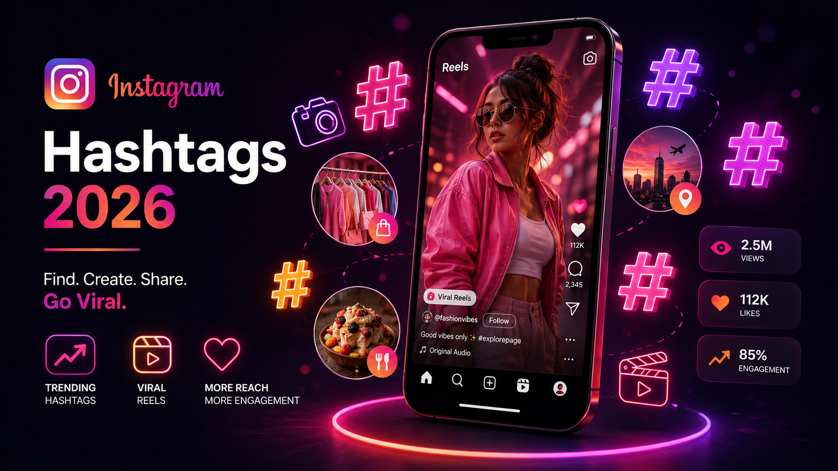 Instagram viral hashtags 2026